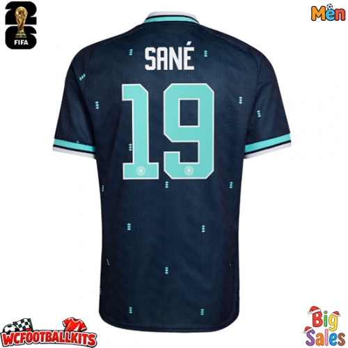 Germany Leroy Sane #19 Replica Away Stadium Shirt World Cup 2026 Short Sleeve